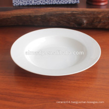 white porcelain soup plate